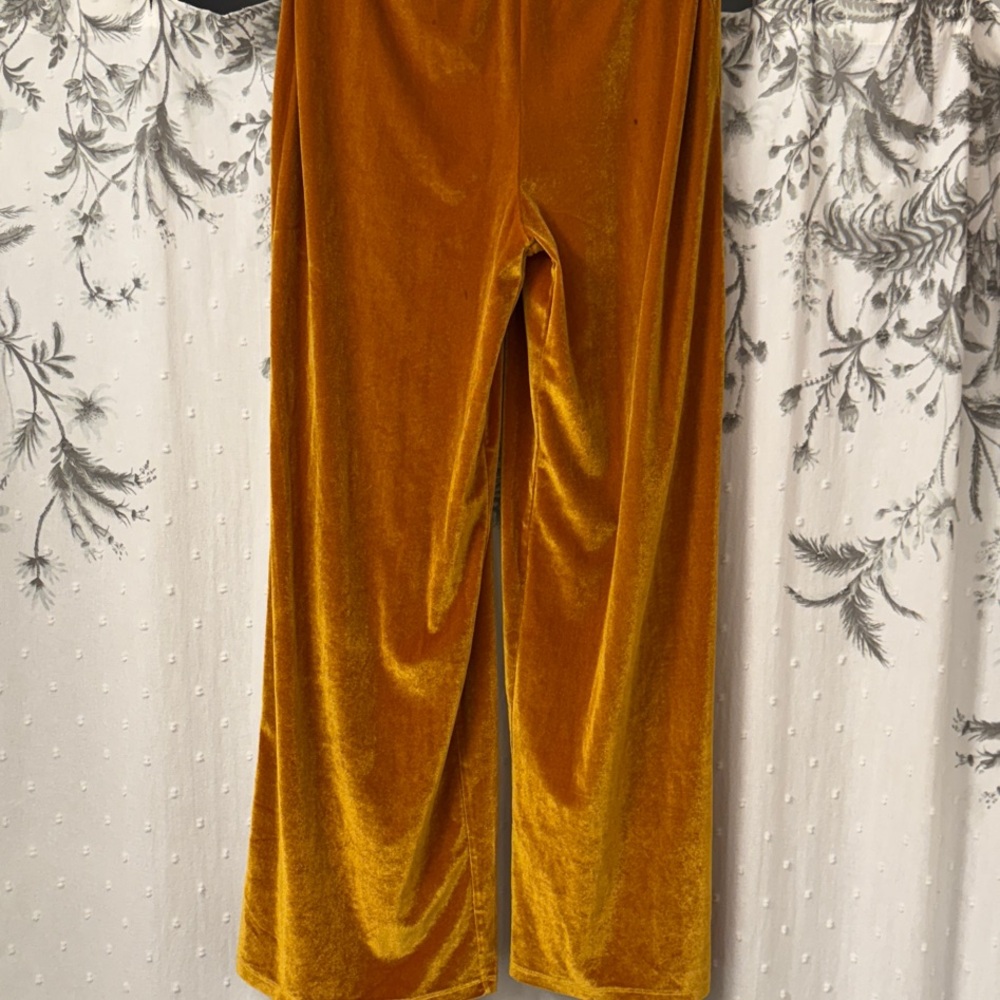 Zara Mustard Velvet Jumpsuit - Picture 3 of 8